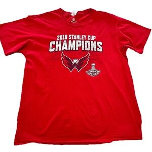 Washington Capitals 2018 Stanley Cup Champions Shirt Men's Large